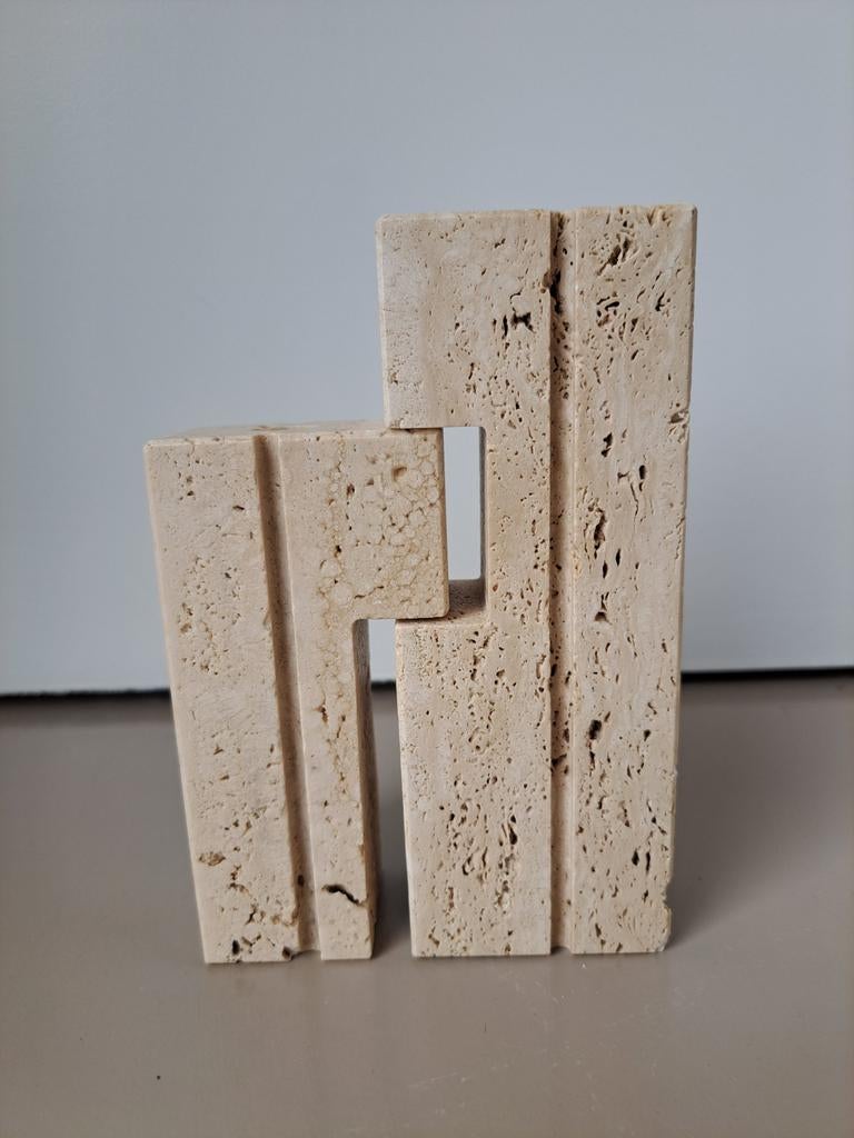 Travertin vaasjes vintage 70s, Huis en Inrichting, Ophalen of Verzenden