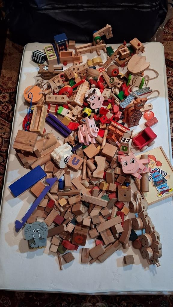 Grande quantité de jouets en bois, Enlèvement ou Envoi, Utilisé, Autres marques