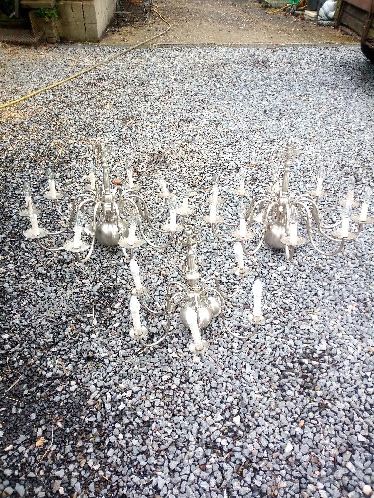 lusters, Huis en Inrichting, Lampen | Kroonluchters, Ophalen, Gebruikt, Overige materialen, Oudere lusters