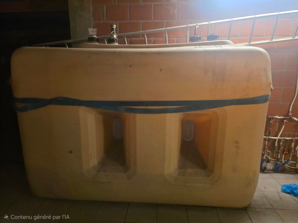 Cuve à mazout en plastique renforcé 2500L