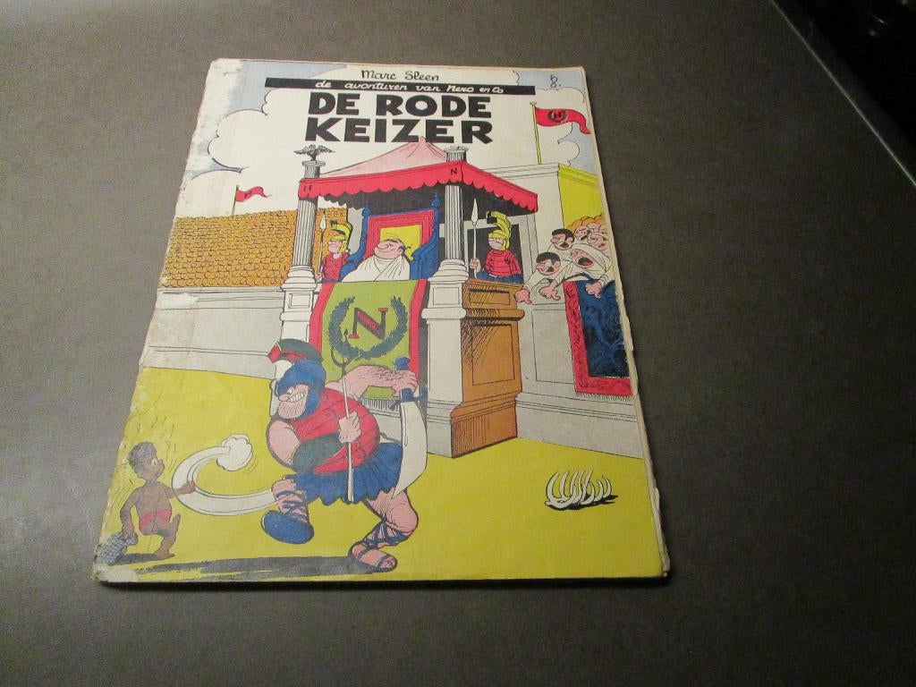 Nero - De rode keizer - 1e druk - 1954, Boeken, Gelezen, Marc Sleen, Eén stripboek, Ophalen of Verzenden