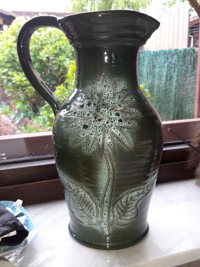 Vase vert « Fat Lava », années 1970, Enlèvement