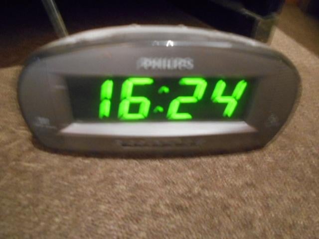 Radio-réveil numérique Philips, Electroménager, Réveils, Enlèvement ou Envoi, Utilisé