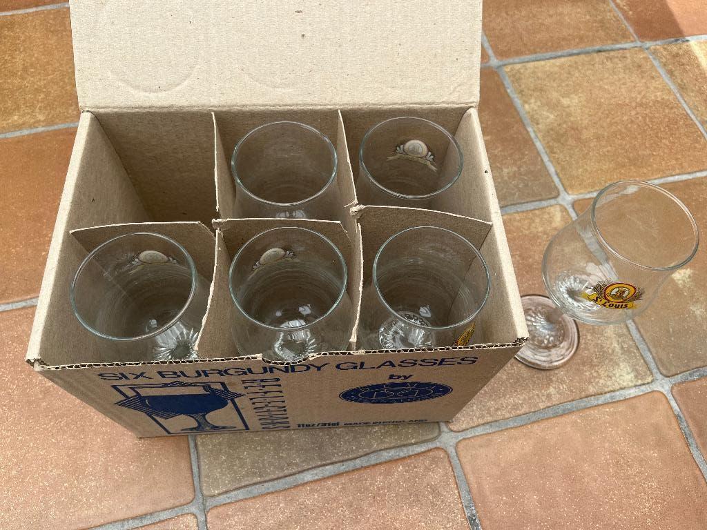 Set van 6 bierglazen St.Louis Kriek Lambic, Envoi, Neuf, Verre à bière