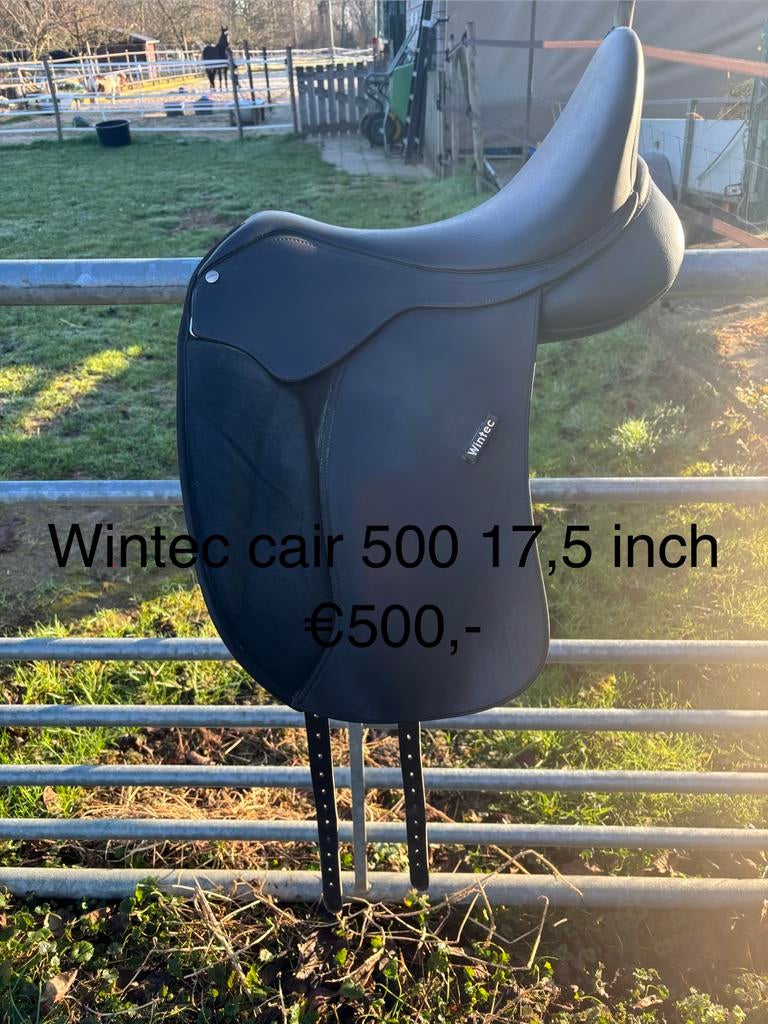 Wintec 500 dressuur cair. 17,5 inch + complete set kopijzers, Ophalen of Verzenden, Zo goed als nieuw