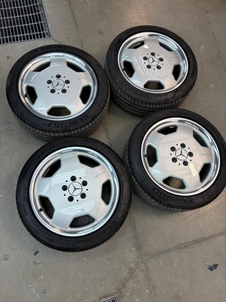 AMG FINAL EDITION W124 MONOBLOCK VELGEN 17 INCH, Auto-onderdelen, Ophalen, Banden en Velgen, 17 inch, Personenwagen