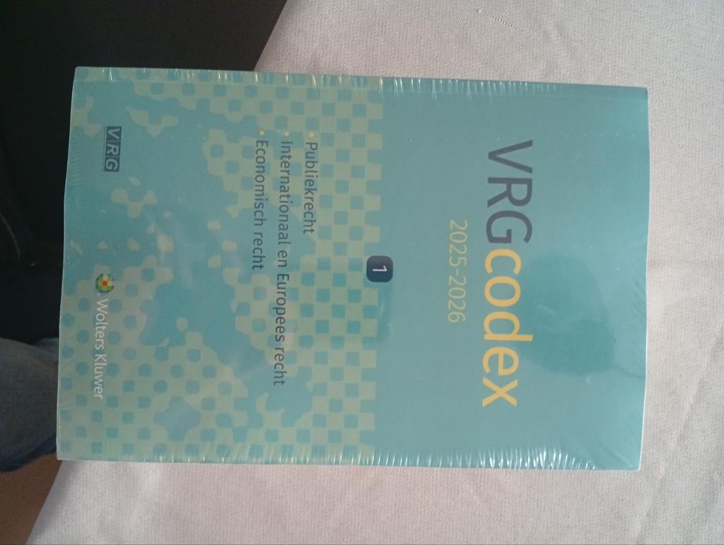 Vrg Codex publiek, internationaal,Europees,economisch recht, Boeken, Ophalen