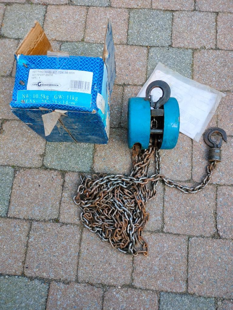 Takel, handtakel of handlier, Enlèvement, Utilisé, Manuelle