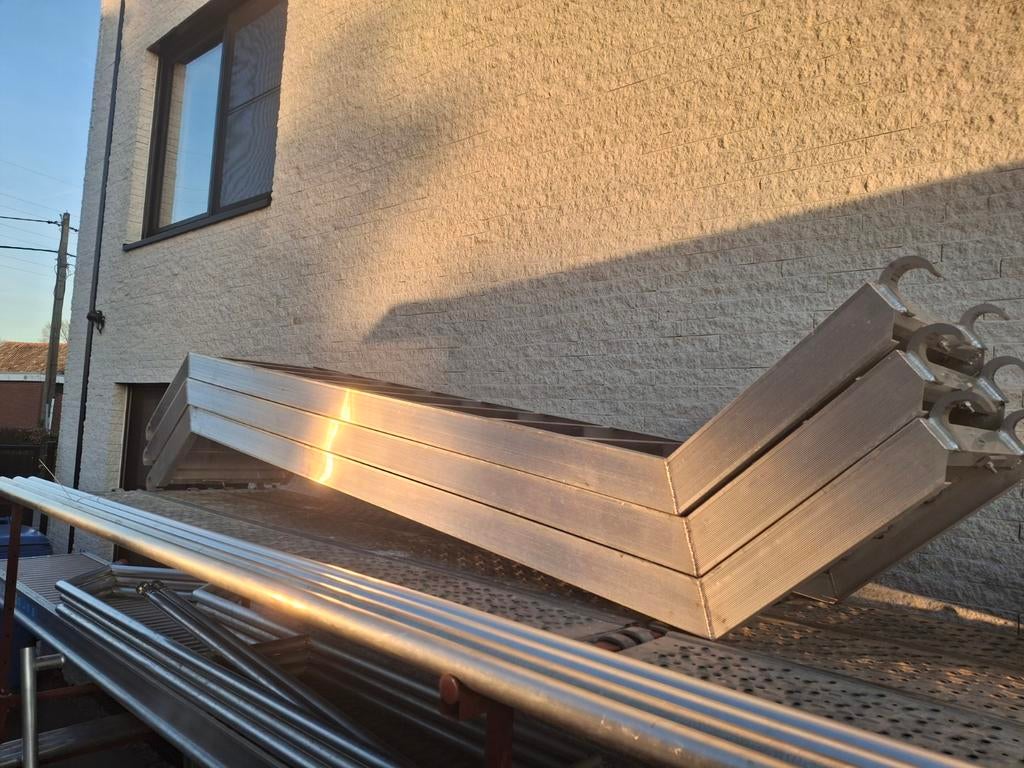 Aluminium steigertrap, Doe-het-zelf en Bouw, Ladders en Trappen, Ophalen