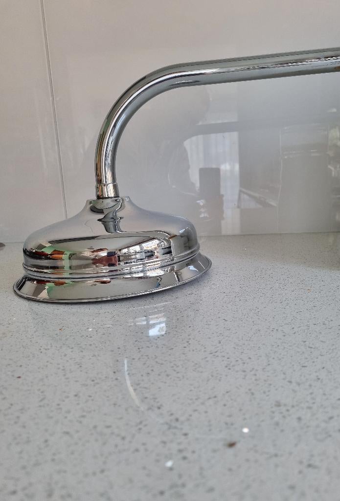 Grand pommeau de douche pluie retro, Bricolage & Construction, Enlèvement, Comme neuf, Inox, Douche