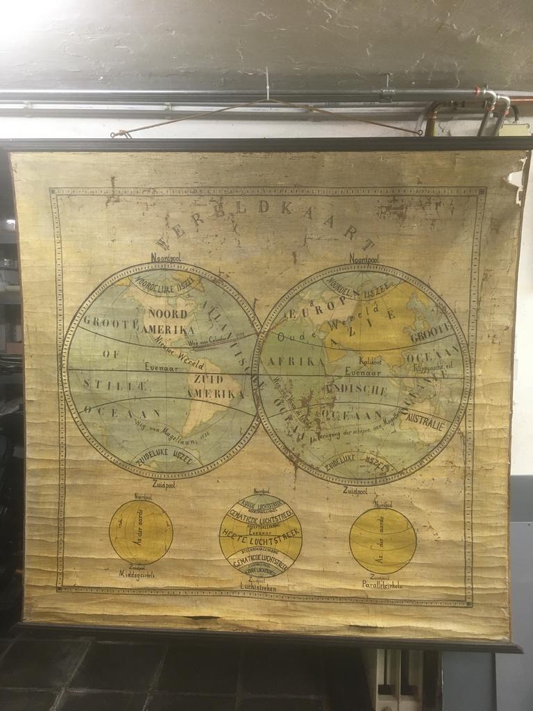 Oude schoolkaart, Ophalen, Aardrijkskunde