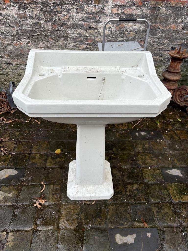 Lavabo en céramique vintage, Bricolage & Construction, Enlèvement, Utilisé, Pierre, Lavabo