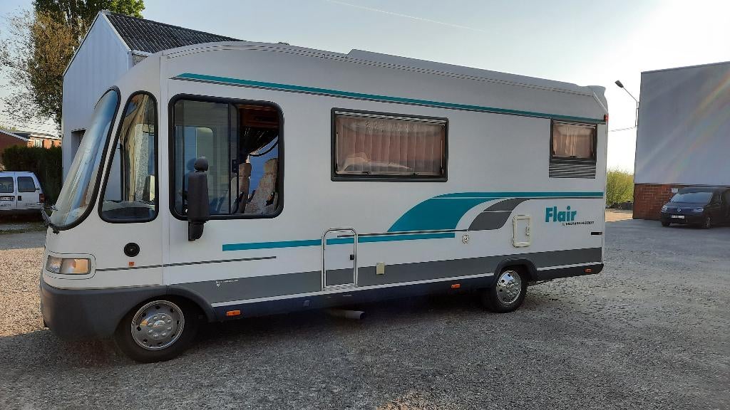 Motor-home Niesmann Bischoff  Flair, Caravans en Kamperen, Mobilhomes, Particulier, tot en met 6, Integraal, Fiat, Fiat, Diesel