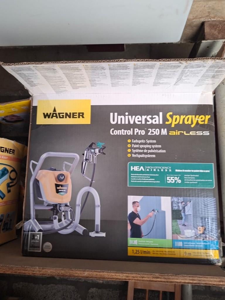 Wagner Universal Sprayer – Control Pro 250 M (Airless), Doe-het-zelf en Bouw, Ophalen, Zo goed als nieuw, Verf
