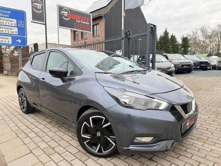 Nissan Micra N-design Automaat 12/2022 1.0i 82000km Carplay, Autos, Euro 6, Entreprise, Entretenue par le concessionnaire, Micra