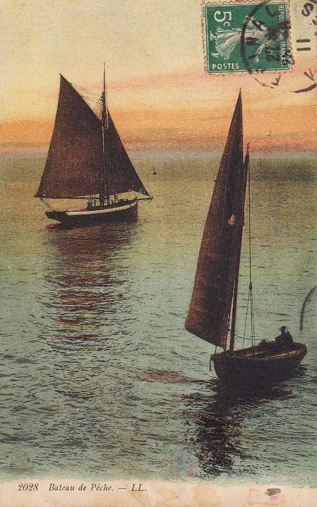 1905 - FRANCIA - Bateau de pêche, Envoi, Avant 1920, Affranchie, Véhicule