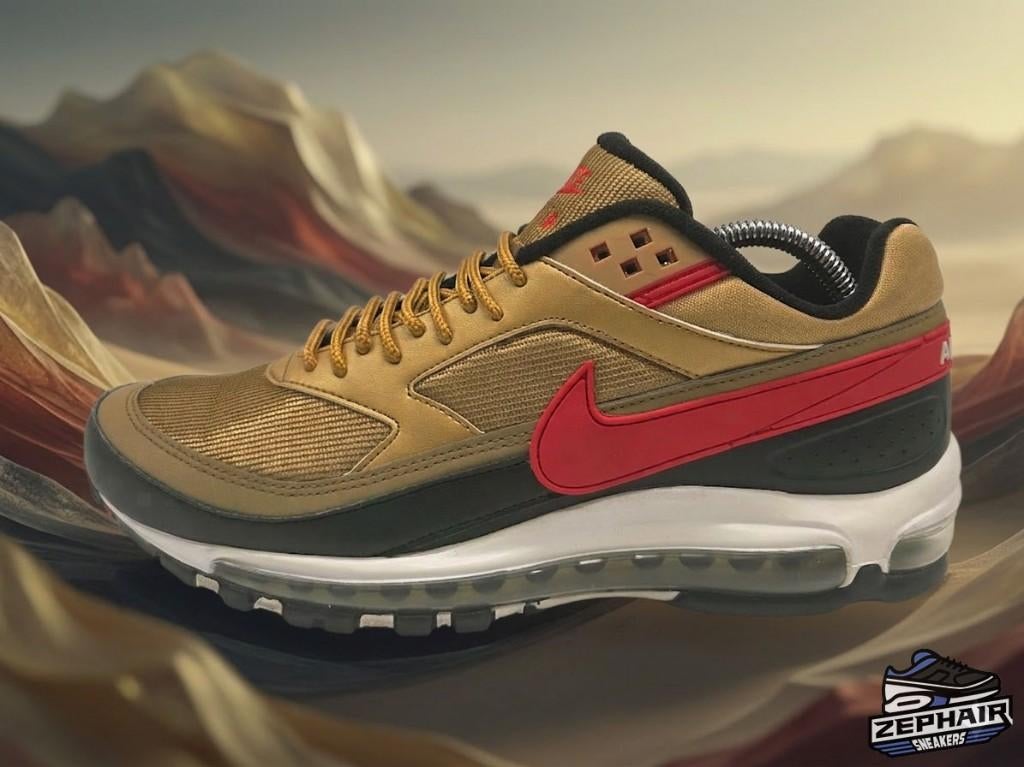 Nike Air Max 97/BW 'Metallic Gold' EU44 2018, Kleding | Heren, Schoenen, Overige kleuren, Nike, Ophalen of Verzenden, Sneakers