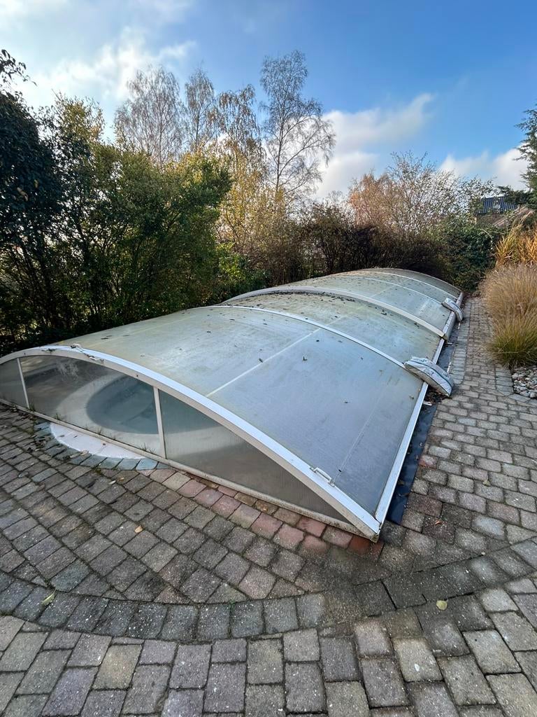 Abri de poscine, 300 cm ou plus, Enlèvement, Utilisé, Rectangulaire