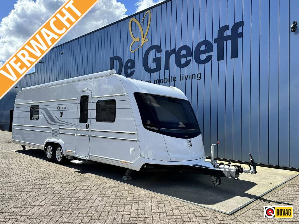 Tabbert Cellini 750 HTD Slide Out, Caravans en Kamperen, Caravans, Schokbreker, Rondzit, Tabbert, 7 tot 8 meter