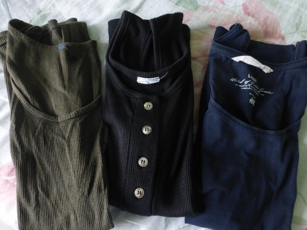 3 TS: gemengde singlets!!! 6€ voor de 3!!!, Ophalen of Verzenden, Overige kleuren