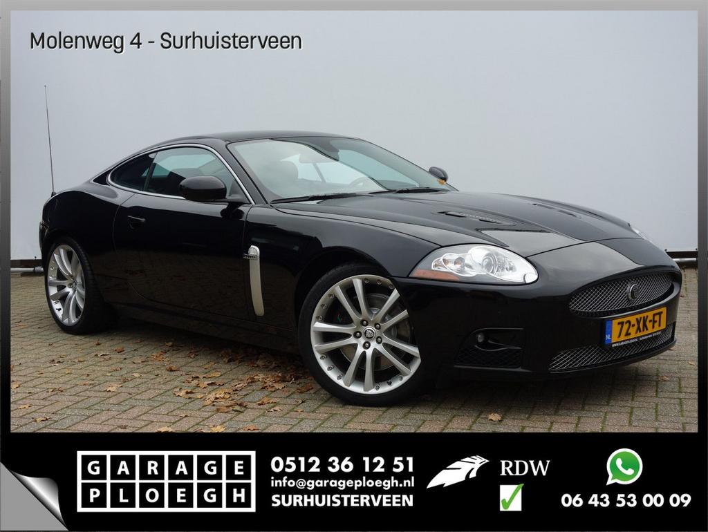 Jaguar XKR 4.2 V8 417PK Coupé Orig.NL Topstaat! Voll Onderho, Auto's, Jaguar, Zwart, Bedrijf, Onderhoudsboekje, 294 g/km