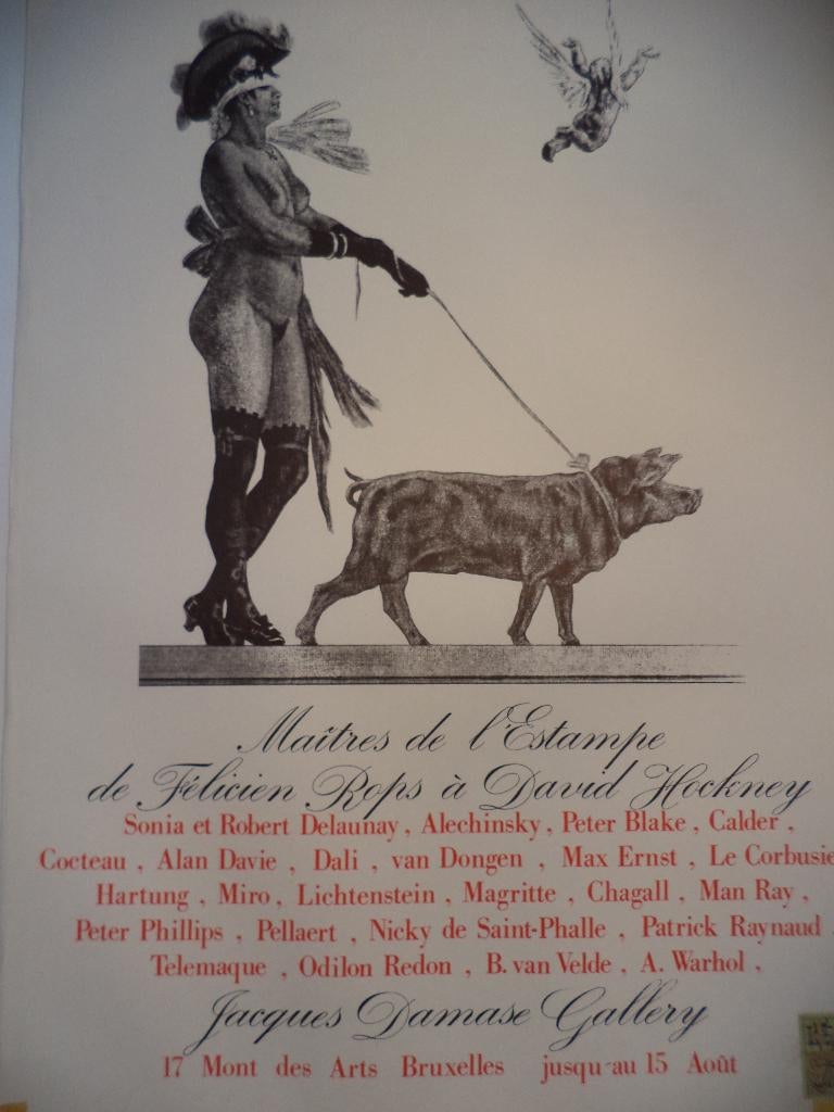 1973 DAMASE 'Maîtres de l'Estampe Félicien ROPS à D. Hockney, Antiquités & Art, Art | Lithographies & Sérigraphies, Enlèvement ou Envoi