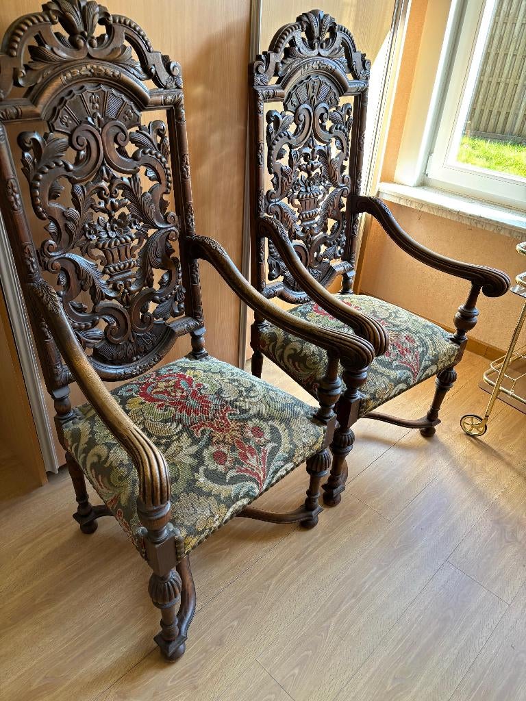 Chaises, Maison & Meubles, Chaises, Antiek, Trois, Autres couleurs, Comme neuf