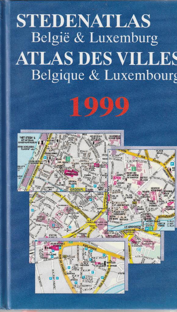 Atlas des villes de Belgique et du Luxembourg 1999, Enlèvement ou Envoi, Comme neuf, Belgique, Autres atlas
