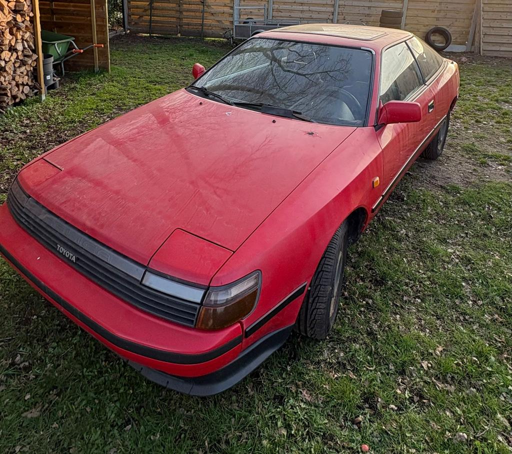 Toyota celica 1.6 1989, Auto's, Stof, Zwart, 1600 cc, Handgeschakeld