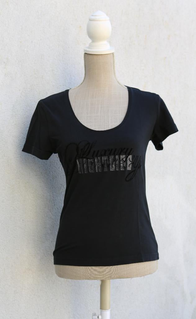 Esprit zwart t-shirt, maat M, Maat 38/40 (M), Zwart, Ophalen of Verzenden, Zo goed als nieuw