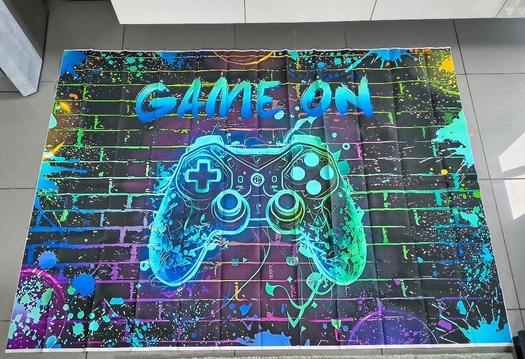 Grande bannière pour le vrai joueur *Nouvelle condition*, Enlèvement ou Envoi, Comme neuf