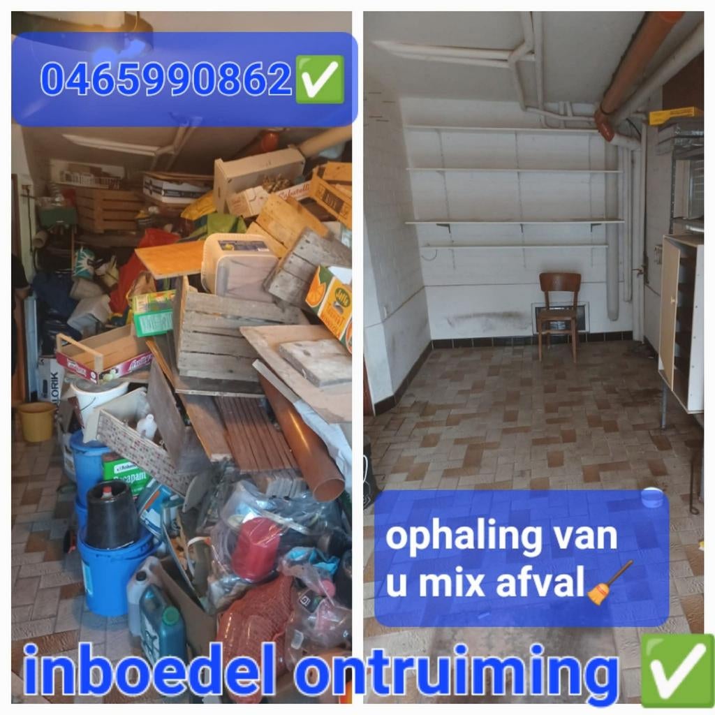 Inboedel ontruiming en ophaling bouw mix afval ️, Immo, Antwerpen, Antwerpen (stad)