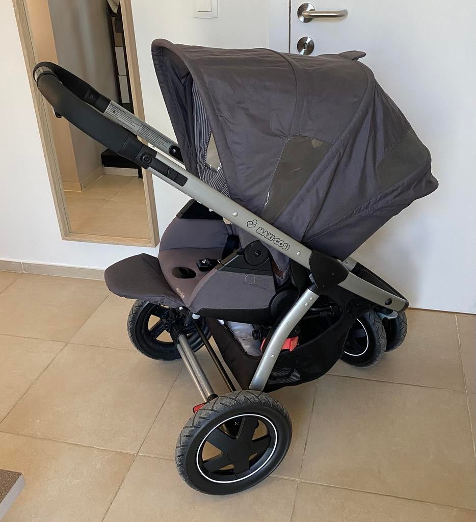 Poussette et maxi cosi avec accessoires, Enlèvement ou Envoi, Poussette combi, Utilisé, Voiture duo