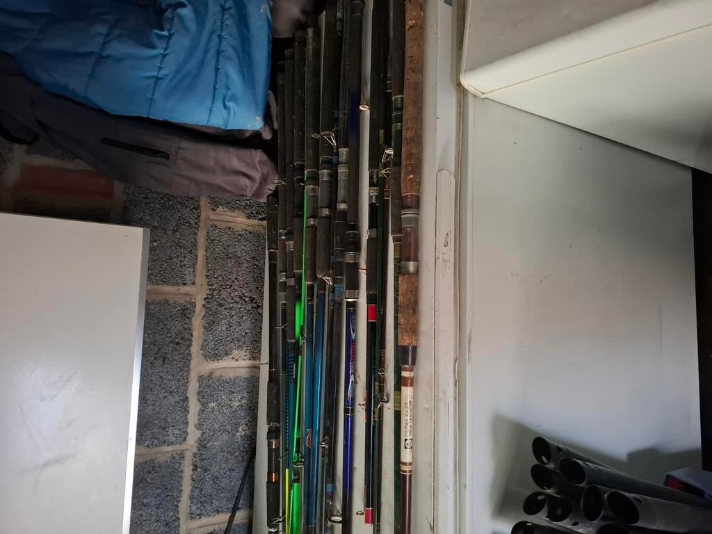 Alle soorten delen van vaste hengels,telescoophengels en zwa, Watersport en Boten, Ophalen, Gebruikt