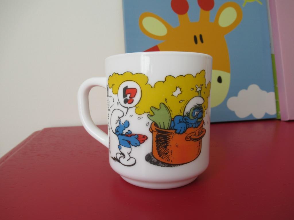 tas smurfen-smurfentas-ARCOPAL-1983-VINTAGE, Verzamelen, Smurfen, Zo goed als nieuw, Ophalen of Verzenden