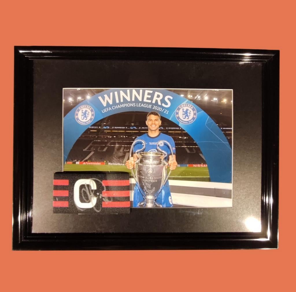 Brassard de capitaine signé par Thiago Silva Chelsea avec co, Enlèvement ou Envoi, Neuf