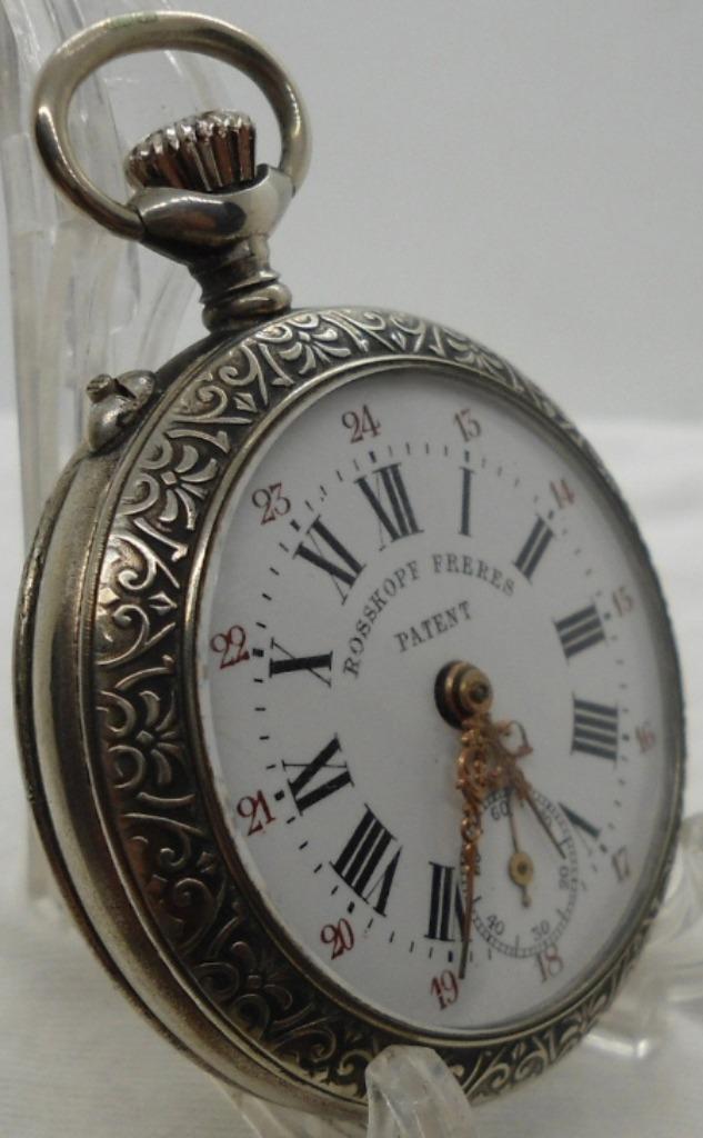Montre de poche Roskopf Freres Patent 1900-1949, Autres marques, Enlèvement ou Envoi, 1900 à 1930, Autres matériaux