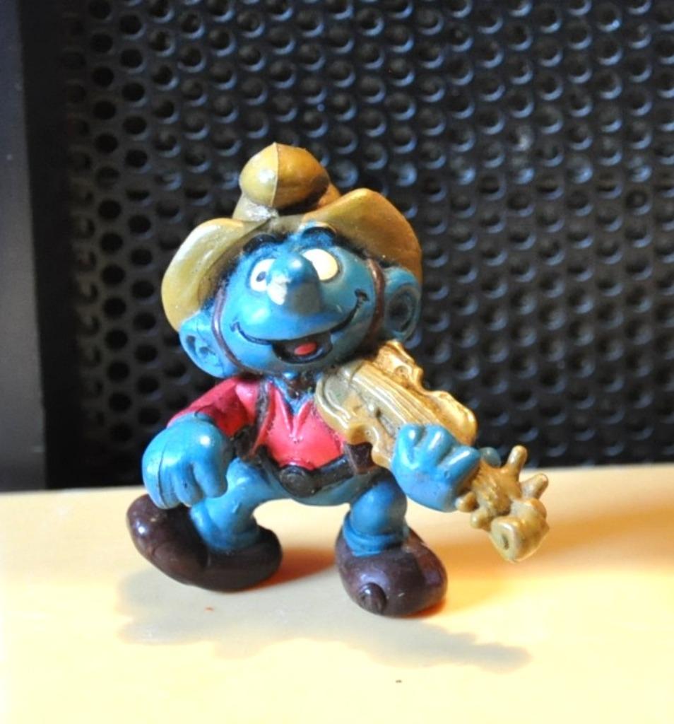 figurine schtroumpfs (9), Enlèvement ou Envoi, Utilisé, Schtroumpf Musicien, Poupée, Figurine ou Peluche