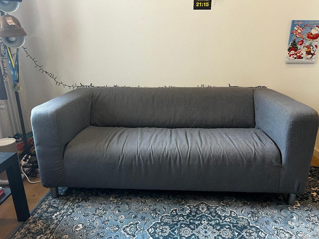 KLIPPAN - fauteuil (gris), Maison & Meubles, Moins de 75 cm, Modern, comfortabel & tijdloos, Comme neuf, Enlèvement