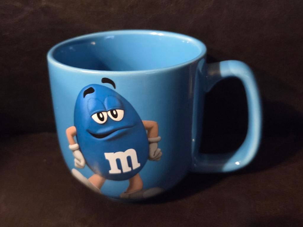 Tasse bleue M&M's, Collections, Marques & Objets publicitaires, Enlèvement ou Envoi, Neuf, Ustensile