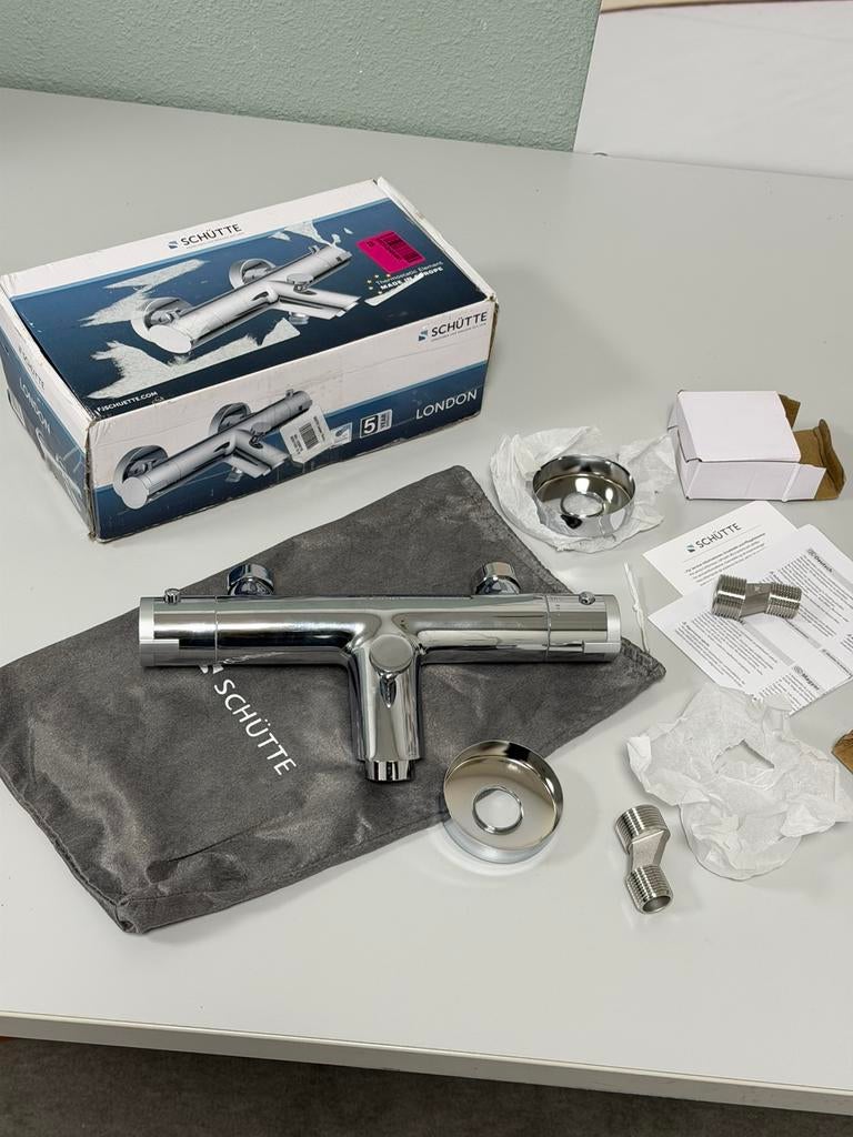 Robinet de bain thermostatique SCHÜTTE London 150 mm chromé, Bricolage & Construction, Sanitaire, Enlèvement ou Envoi, Neuf, Chrome