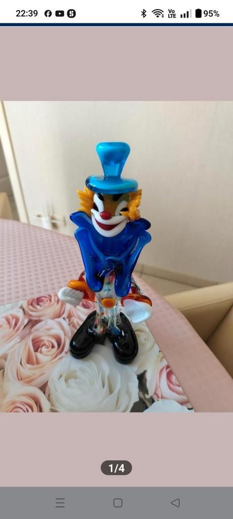 Murano glas clown