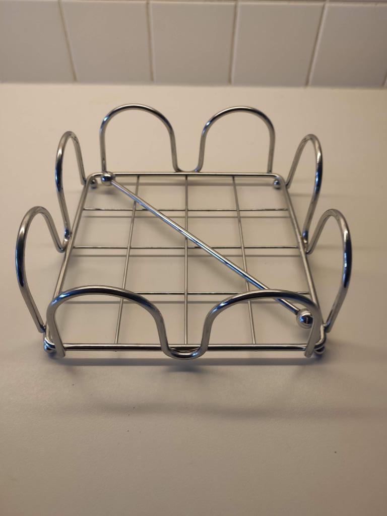 Servethouder inox, Ophalen, Overige materialen, Schaal, Vierkant