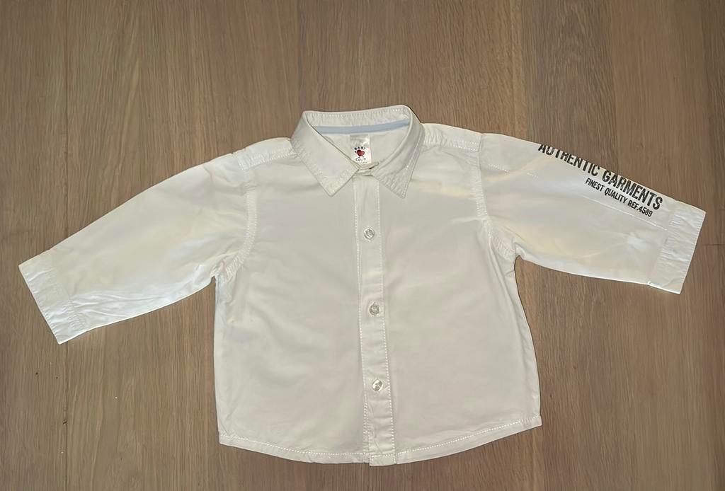 ⚽️ Hemdje maat 74, Kinderen en Baby's, Babykleding | Maat 74, C&A, Ophalen of Verzenden, Zo goed als nieuw, Overhemdje of Bloesje