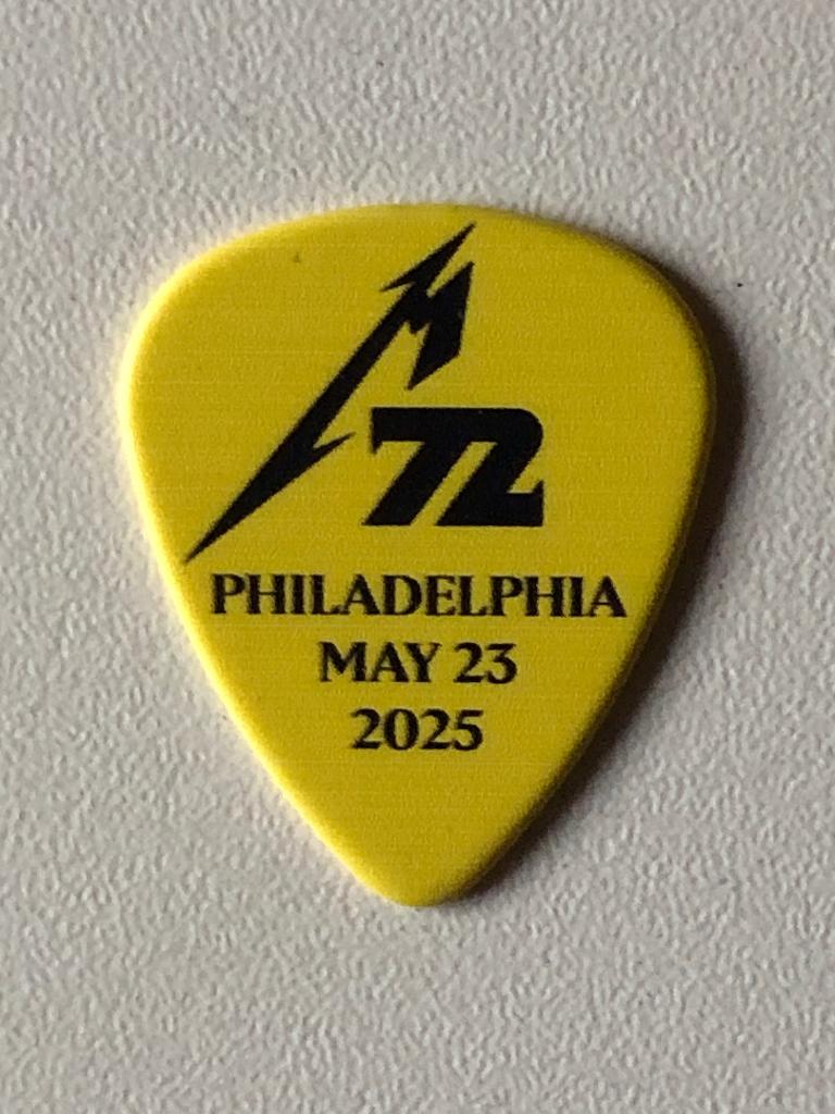 Metallica 2025 official Guitarpick Philadelphia Plectrum, Ophalen of Verzenden, Zo goed als nieuw
