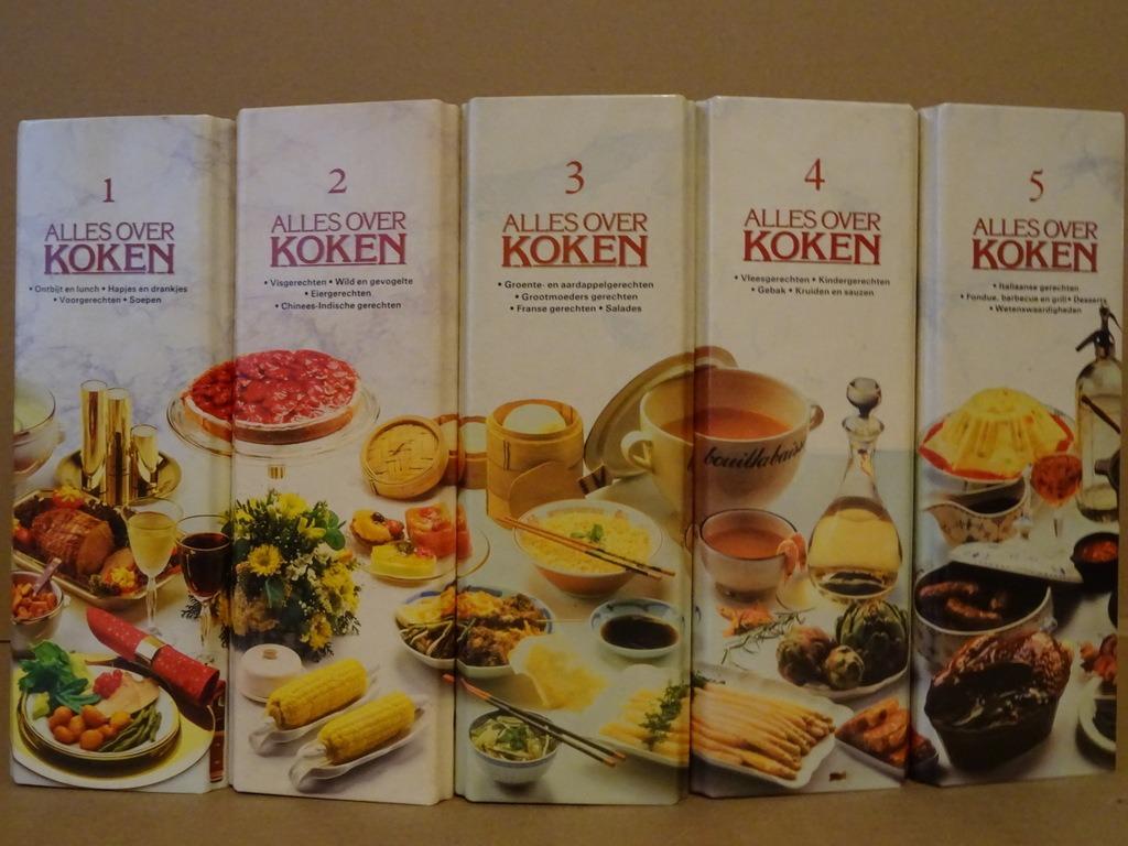Lekturama Alles over koken Deel 1 2 3 4 5 vintage recepten, Gezond koken, Zo goed als nieuw, Lekturama, Europa