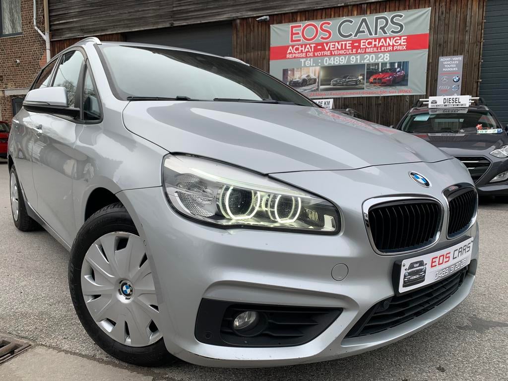 BMW 216d XENON LED GPS EURO6b GARANTIE 12 MOIS, Autos, BMW, Argent ou Gris, Euro 6, Entreprise, Boîte manuelle