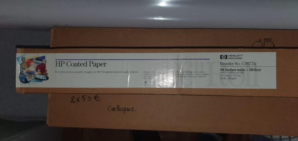 Nieuw InktJet plotterpapierrollen voor grootfomaatprinters, Computers en Software, Printerbenodigdheden, Ophalen, Nieuw, Hp