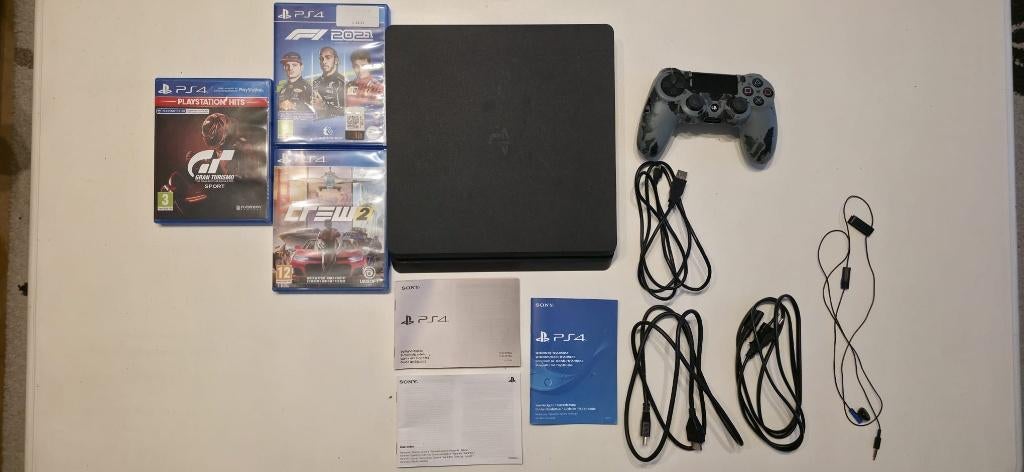 PS4 Slim 500gb, Games en Spelcomputers, Spelcomputers | Sony PlayStation 4, Ophalen, Zo goed als nieuw, Met 1 controller, Slim