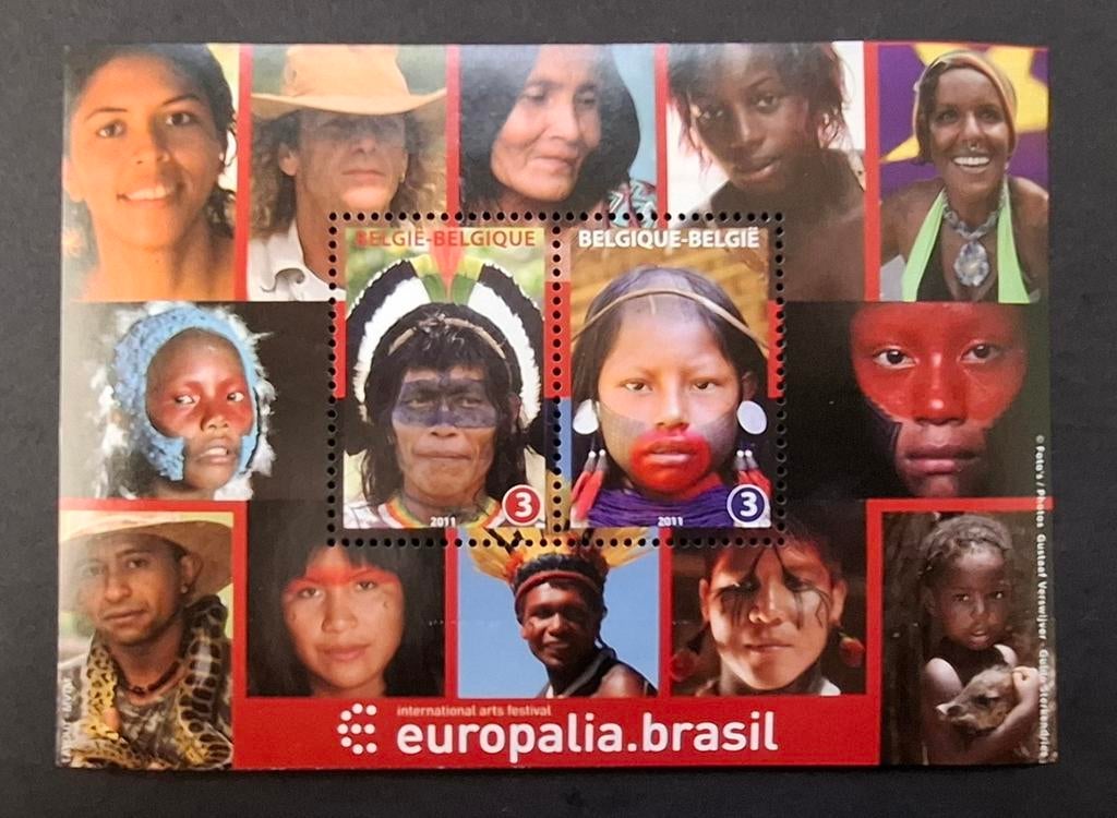 Belgique : COB 4190/91-BL196 ** Europalia 2011., Timbres & Monnaies, Timbres | Europe | Belgique, Sans timbre, Neuf, Enlèvement ou Envoi